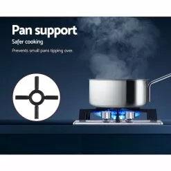 Devanti Gas Cooktop 30cm Gas Stove Cooker 2 Burner Cook Top Konbs NG LPG Steel -Barbeques shop A kxdOBbdR04BOoG9GJIlAUE8