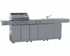 Alfresco Island Inc 4 Burner BBQ, Sink & Range -Barbeques shop ALFISL4 03