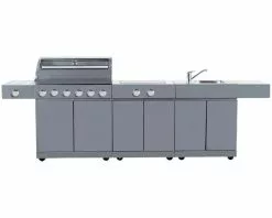 Alfresco Island Inc 6 Burner BBQ, Sink & Range -Barbeques shop ALFISL6 03