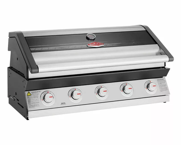 BeefEater 1600 Series 5 Burner Stainless Steel Build In BBQ 1 BeefEater 1600 Series 5 Burner Stainless Steel Build In BBQ