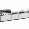 Beefmaster Classic 6 Burner BBQ Kitchen On Deluxe Cart