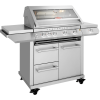 BeefEater 7000 Premium 4 Burner Flame Failure BBQ On Side Burner Cart