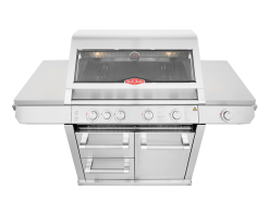 BeefEater 7000 Premium 4 Burner Flame Failure BBQ On Side Burner Cart -Barbeques shop BMF7645SA 04