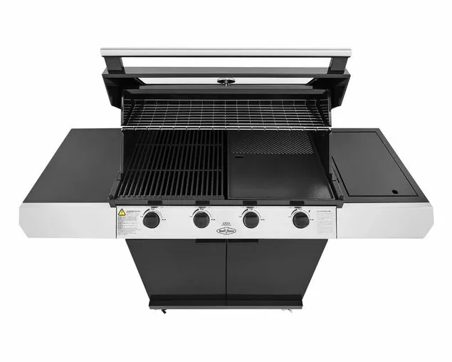 BeefEater 1200 Series - 4 Burner Black Enamel BBQ With Side Burner 3 BeefEater 1200 Series - 4 Burner Black Enamel BBQ With Side Burner - Image 3
