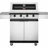 BeefEater 1200 Series - 4 Burner Stainless Steel BBQ With Side Burner
