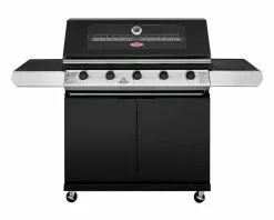 BeefEater 1200 Series - 5 Burner Black Enamel BBQ With Side Burner