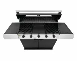 BeefEater 1200 Series - 5 Burner Black Enamel BBQ With Side Burner -Barbeques shop BMG1251BB 04