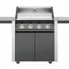 BeefEater 1600 Series - 4 Burner Stainless Steel BBQ With Side Burner (Dark)