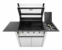 BeefEater 1600 Series - 4 Burner Stainless Steel BBQ With Side Burner (Silver) -Barbeques shop BMG1641SA 08