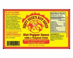 DD's Hot Pepper Sauce With A Tropical Twist 147g 5 DD's Hot Pepper Sauce With A Tropical Twist 147g -Barbeques shop DIRTYDHOT 03