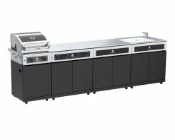 Beefmaster Deluxe 2 Burner BBQ Kitchen On Classic Cart