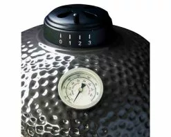 Firehawk Kamado Ceramic Charcoal Grill BBQ 40cm (16") - Grey -Barbeques shop FHAWKKAM16G 02