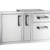 Fire Magic Grills Access Door With Platter Storage & Double Drawer