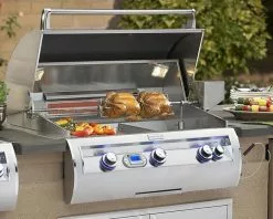 Fire Magic Grills Echelon E790i 3 Burner Built-In BBQ (H Shaped Burners) With Digital Thermometer And Magic Window -Barbeques shop FMED790I 07