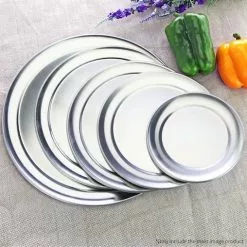 SOGA 2X 13-inch Round Aluminum Steel Pizza Tray Home Oven Baking Plate Pan -Barbeques shop IuFXIPk gWBe60FaeGgn1jaE8 9