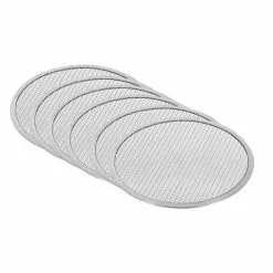 SOGA 6X 10-inch Round Seamless Aluminium Nonstick Commercial Grade Pizza Screen Baking Pan -Barbeques shop Js8Wi7RisYnLi3qj5ER xOGK4