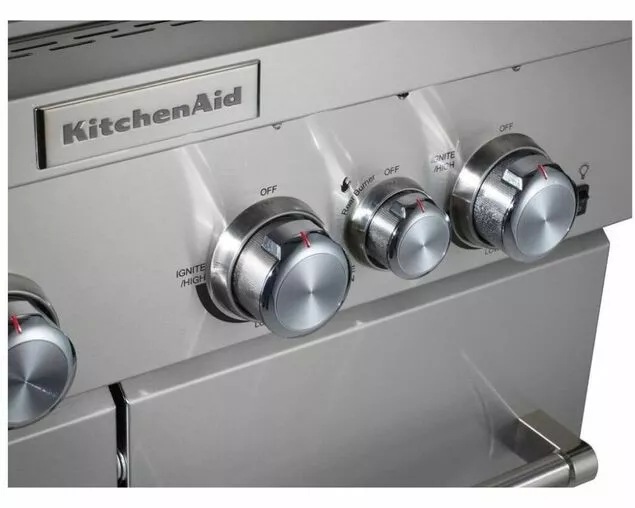 KitchenAid 4 Burner LPG BBQ With Side Burner 7 KitchenAid 4 Burner LPG BBQ With Side Burner - Image 7