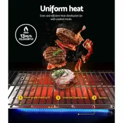 Grillz Portable Gas BBQ Grill Stove Oven Stainless Steel Outdoor Camping Cooker 11 Grillz Portable Gas BBQ Grill Stove Oven Stainless Steel Outdoor Camping Cooker -Barbeques shop OEqHHNycTdj8LbnWQHpHzwmds