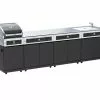 Premium Beefmaster 2 Burner BBQ Kitchen On Classic Cart