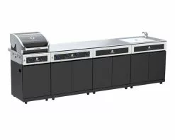 Premium Beefmaster 2 Burner BBQ Kitchen On Classic Cart