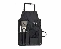 Pro Grill 7pc BBQ Apron Tools Kit