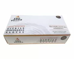 Pro Smoke Black Nitrile Gloves 100 Pack -Barbeques shop PSMKNITGLV100 03