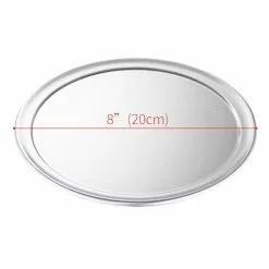 SOGA 6X 8-inch Round Aluminum Steel Pizza Tray Home Oven Baking Plate Pan -Barbeques shop ThfUioDppTGp4vnKH3DxK3F8M