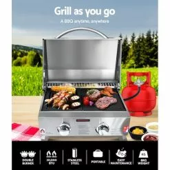 Grillz Portable Gas BBQ LPG Oven Camping Cooker Grill 2 Burners Stove Outdoor -Barbeques shop UvqHCz6l52hb6g2zphUpAGJkg