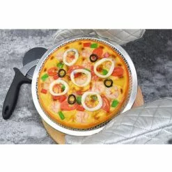 SOGA 2X 10-inch Round Seamless Aluminium Nonstick Commercial Grade Pizza Screen Baking Pan -Barbeques shop WBx8gCwp1h4UxgsVjI1GLpl9Y 3