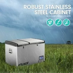 Kolner 125L Portable Camping Fridge And Freezer 12v-240v -Barbeques shop fZ5ZeBq t7EArv4CIRSOWfCGU