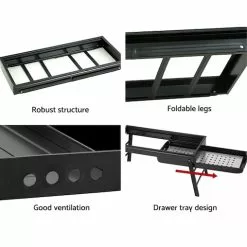 Grillz Charcoal BBQ Foldable Grill Camping Smoker -Barbeques shop glkY96t9C8h82TQaJ7Gb5cfP8