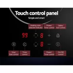 Unbranded Devanti Induction Cooktop 30cm Ceramic Glass -Barbeques shop ks0033OjPfv dewysxmW3SxGc