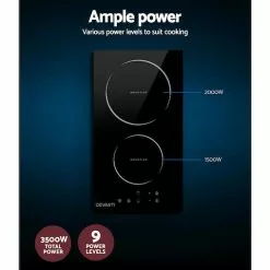 Unbranded Devanti Induction Cooktop 30cm Ceramic Glass -Barbeques shop qwEaSZAQGPYgYVUjX3JEJAoek