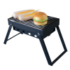 BR Outdoor Premium Portable Charcoal Folding BBQ Grill Barbecue Foldable Travel - Black/Silver